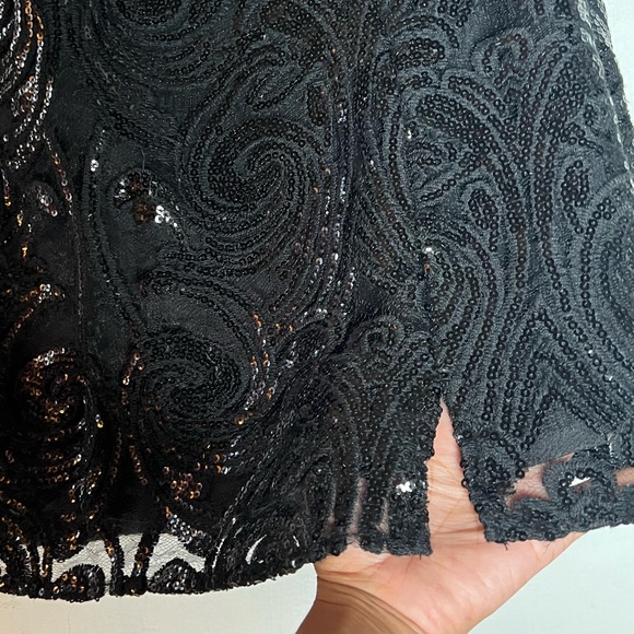 Madina Black Sequin One-Shoulder Bodycon Mini Dress from
Lulus size medium - Picture 3 of 4